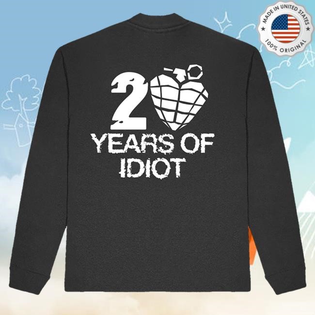 Greenday 20 Years Of Idiot L/S Shirt Greenday 20 Years Of Idiot Shirt