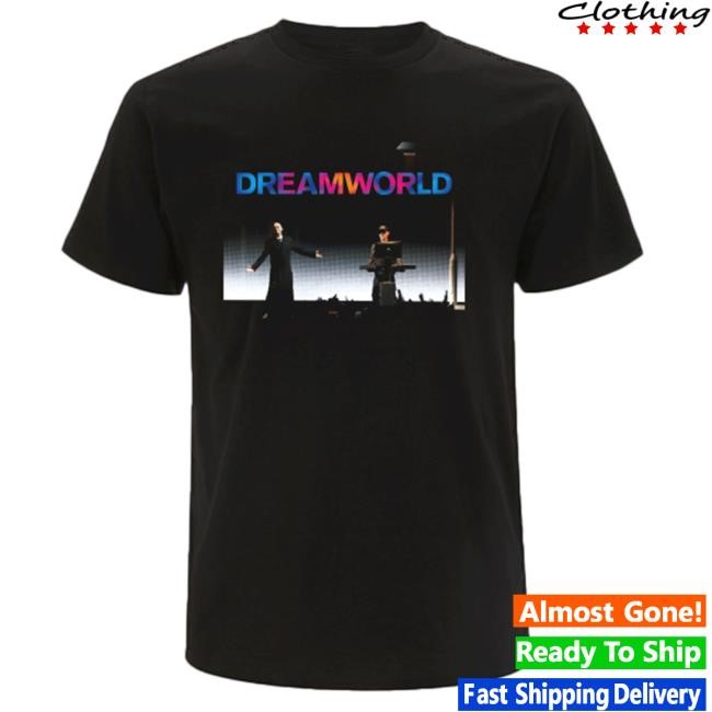 Pet Shop Boys Merch Shop Dreamworld 2024 European Tour Tshirt Black
