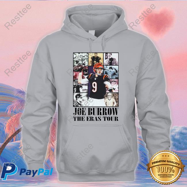 Official Grey & Co Merch Joe Burrow The Eras Tour Shirts Official Joe Burrow The Eras Tour Hoodie