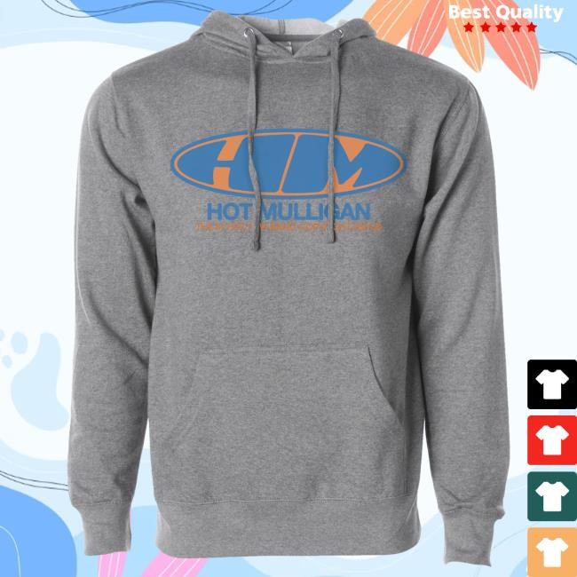 Oval Logo Grey LS Hoodie Hot Mulligan