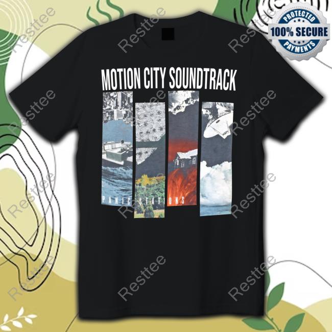 Official Motion City Soundtrack Merch Panic Stations Hoodie
