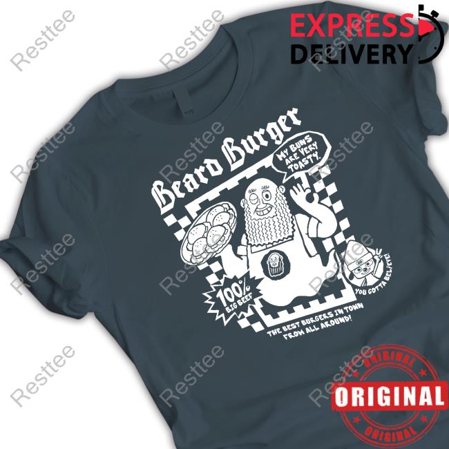 Toasty Buns Beard Burger Shirt Red
