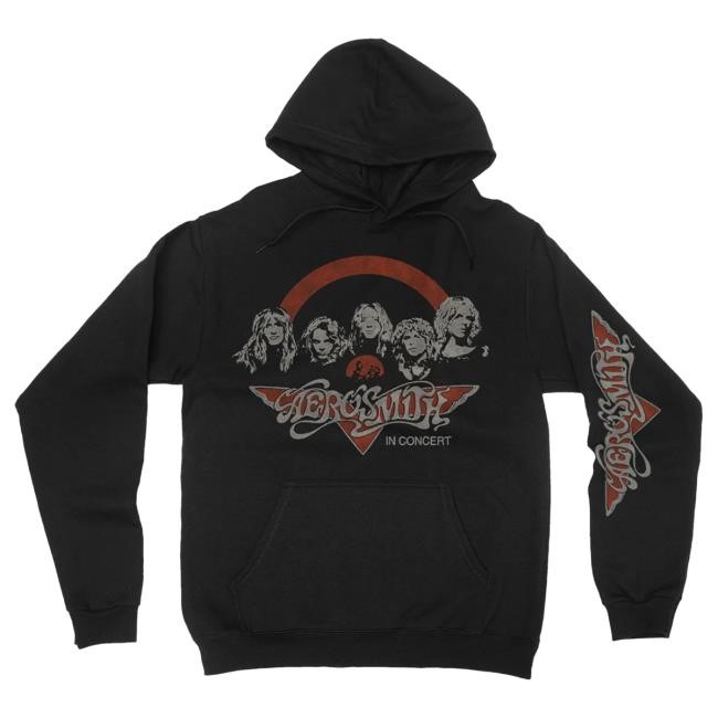 Official Aerosmith Merch Toys In Concert Hoodie