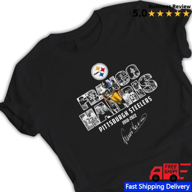 Franco Harris Pittsburgh Steelers 1950-2022 Signature Tee Shirts