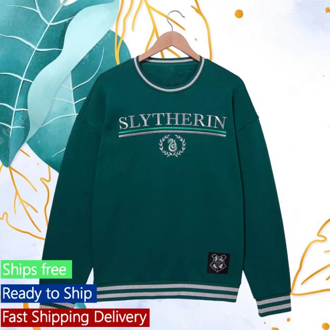 Official Box Lunch Merch Store Box Lunch Harry Potter Slytherin House Emblem Sweatshirt BoxLunch Exclusive Box Lunch Apparel Clothing Shop