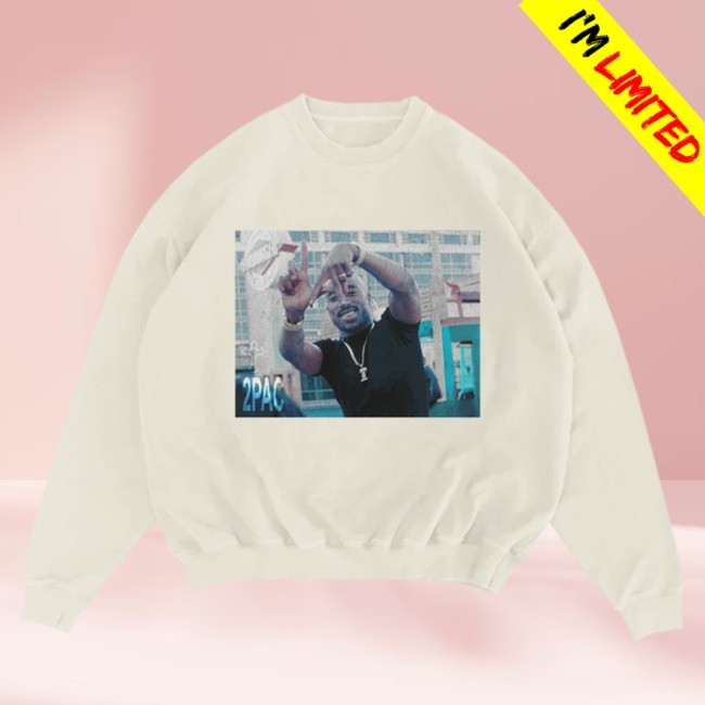 2Pac Photo Crew Neck Sweatshirt - 2PAC Official Store