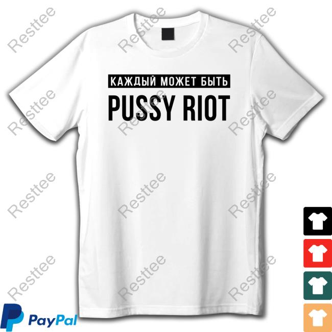 Official Sound Merch Pussy Riot Tee Shirt