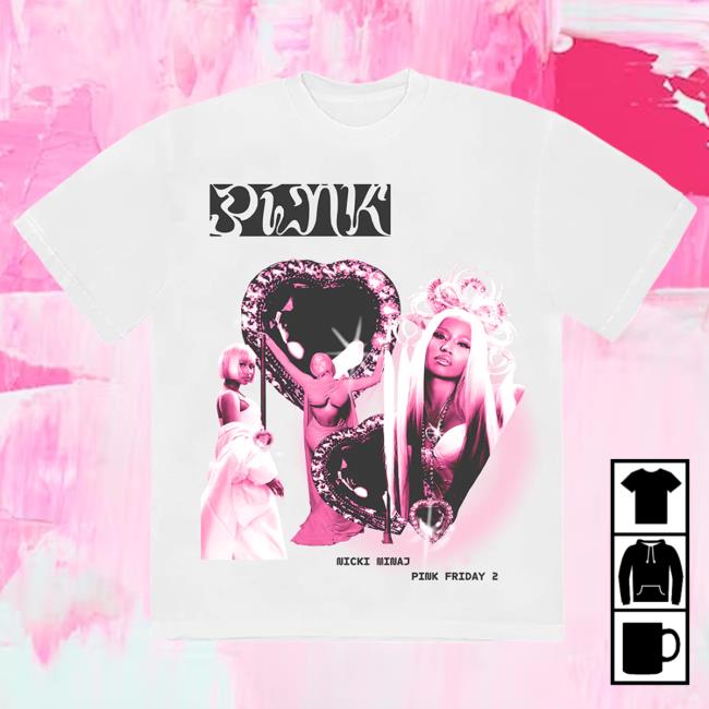 Official Pink Friday 2 Heart Collage T-Shirt