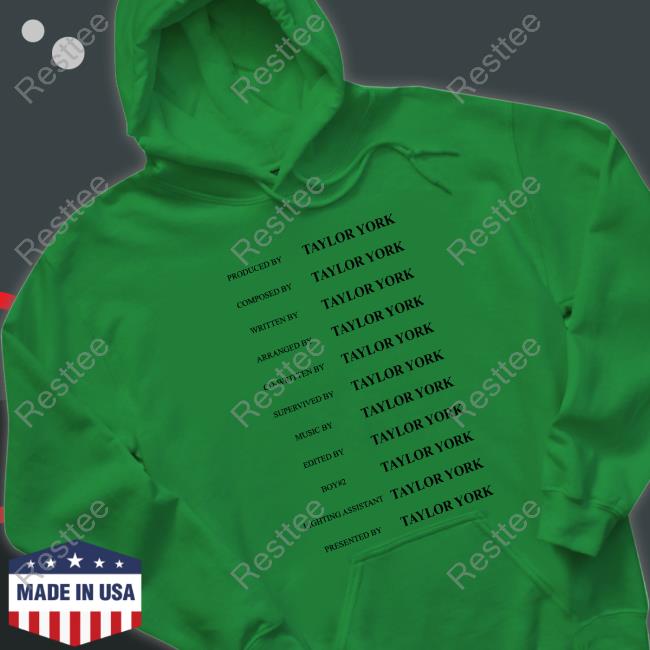 Produced By Taylor York Composed By Taylor Work Hoodie