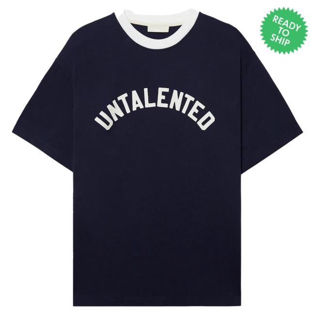 Untalented Navy Boxy Tshirt | Buy Official Pompeii Apparel
