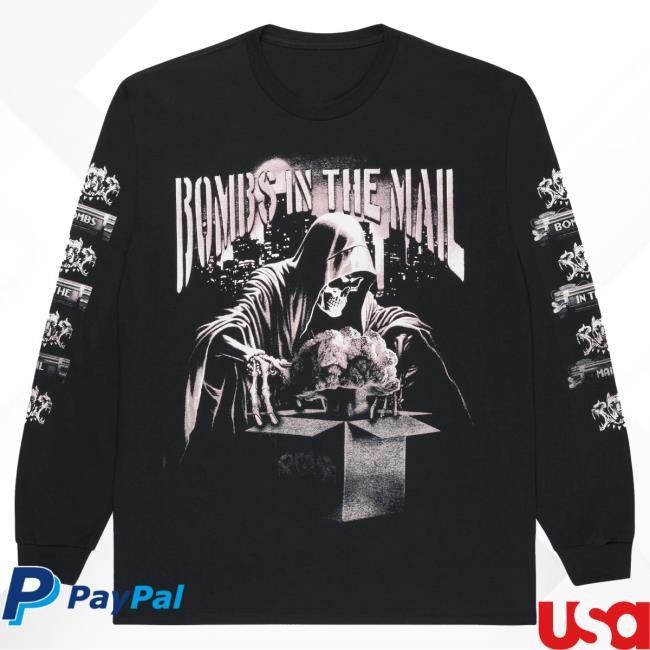 Official City Morgue Merch City Morgue Bombs In The Mail Tour Box LS T Shirt City Morgue Clothing