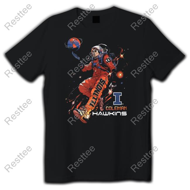 Official Illinois Fighting Illini Men's Nil Coleman Hawkins Spaceman Hoodie