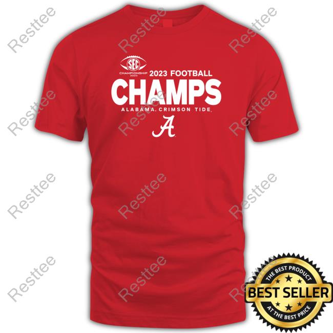 Official Alabama Crimson Tide Blue 84 2023 Sec Football Conference Champions Locker Room T-Shirt