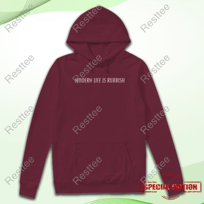 Modern Life Is Rubbush Hooded Sweatshirt Blur Merch Modern Life Is Rubbush Long Sleeve Shirt