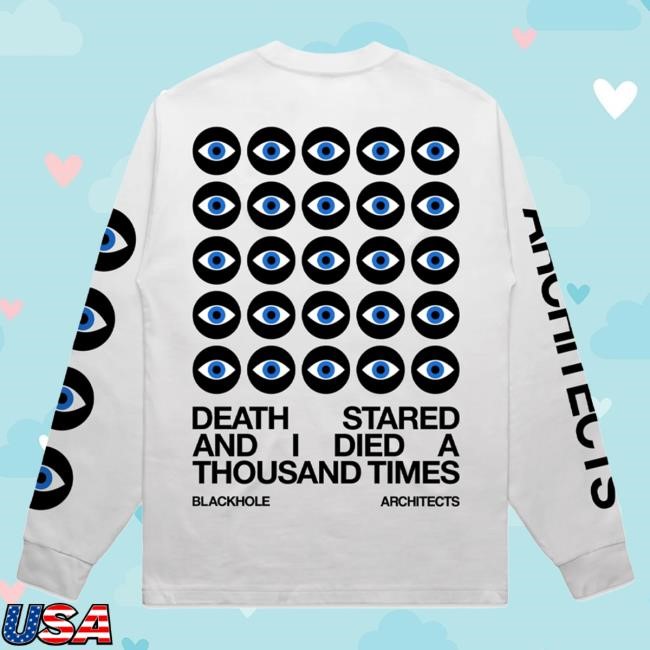 Official Architects Merch Store Shop Architects Death Stared White Long Sleeve T Shirt