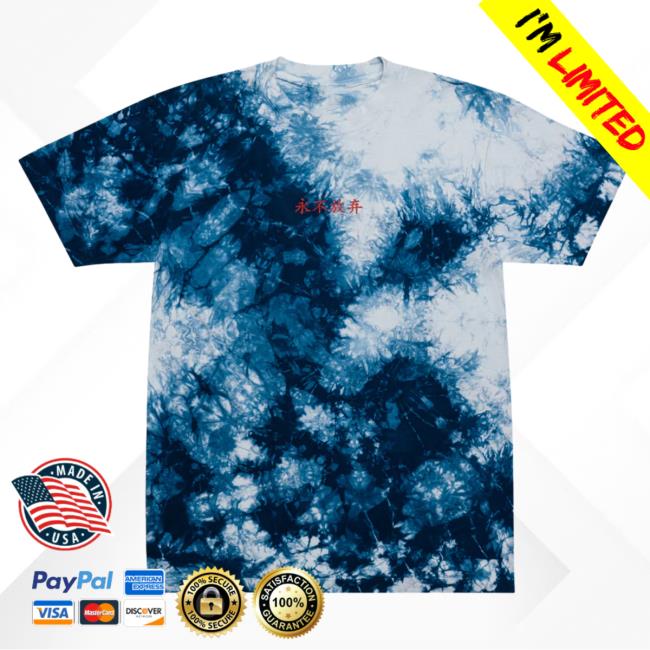 Official Yujin Clothing I Love You Tie Dye T-Shirts Navy / White Tie-Dye
