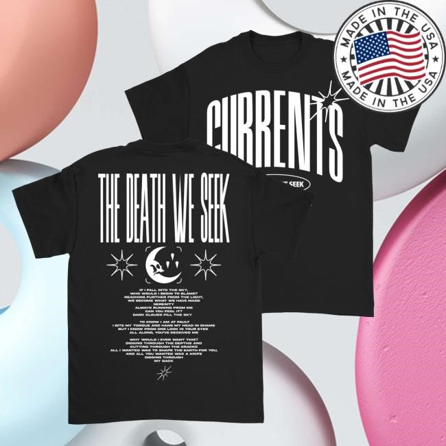 Currents Band Official TDWS Tracklist Shirts Currentsofficial