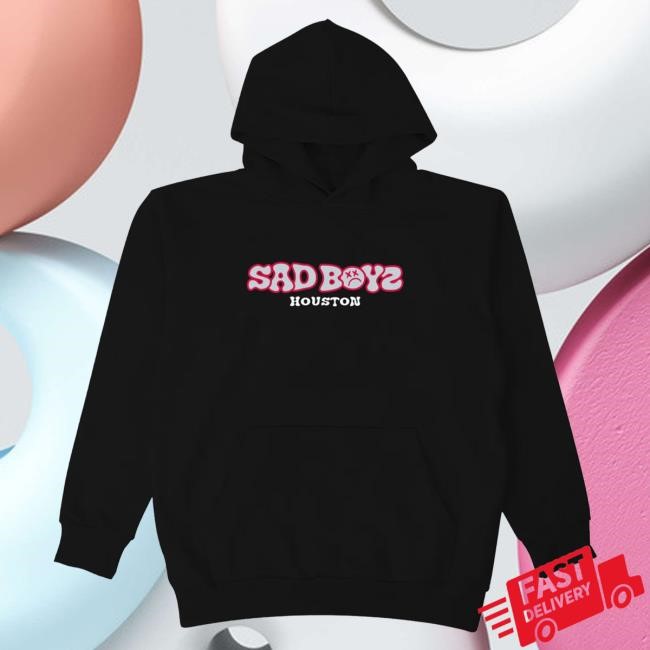 Official Sad Boyz Merch Store Mente Positiva Houston Attractive Hoodie - Black