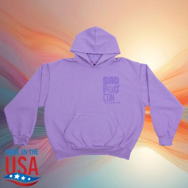 Official Sad Boyz Merch Sad Boyz Sad House Lavender Pullover Hoodie
