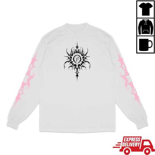Polyphia Store Sharp White Long Sleeve Tee Shirt