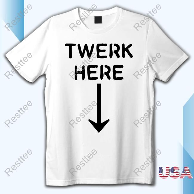 Official Out Of Context Football Twerk Here Down Arrrow T-Shirt Nocontextfooty