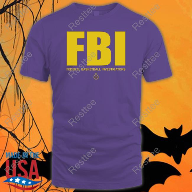 Official The FBI Federal Basketball Investigators Long Sleeve T Shirt