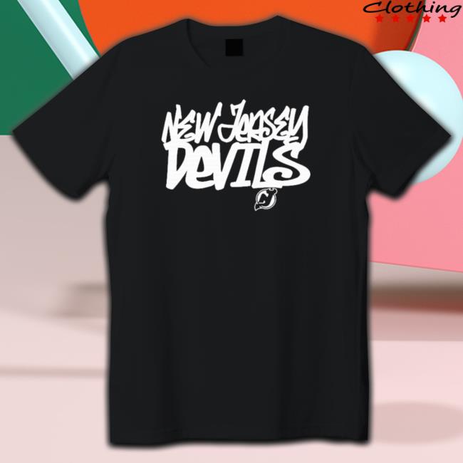 New Jersey Devils Levelwear Red Richmond Graffiti Tee Shirts