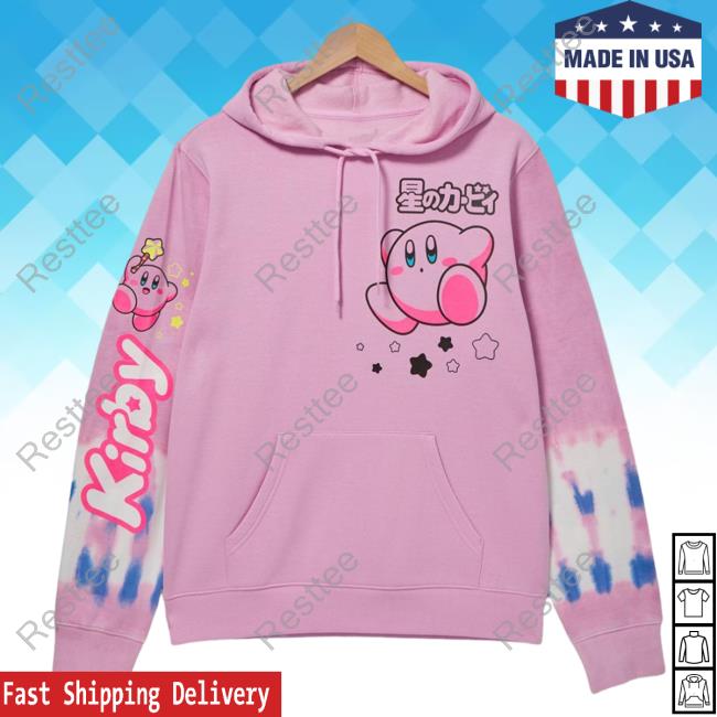 Official Box Lunch Clothing Shop Store Nintendo Kirby Portraits Tie Dye Sweatshirts Boxlunch Exclusive Merch