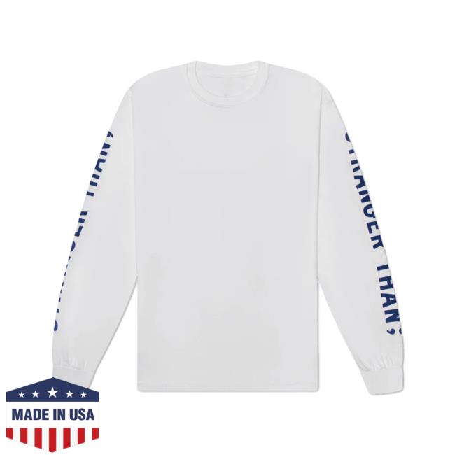 Stranger Than Long Sleeve White Hoodie