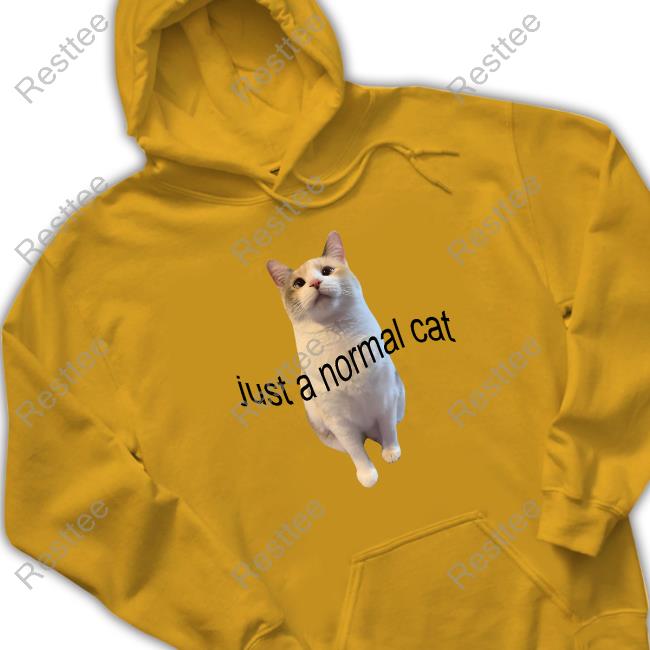 Just A Normal Cat Shirt White