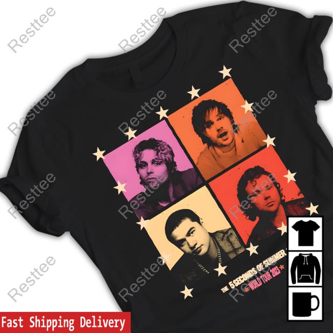 Official 5 Seconds Of Summer Merch World Tour 2023 5Sos Tee
