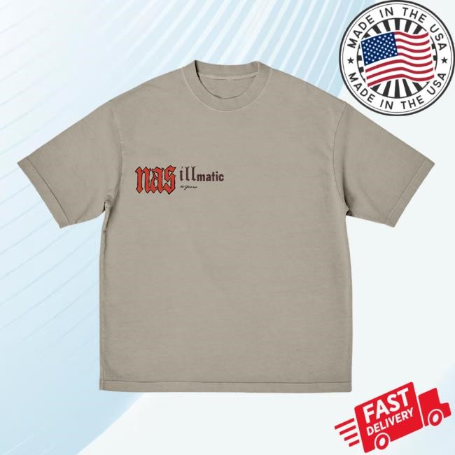 Nas | Official Store Merch Official Nasir Jones 30 Years Of Illmatic Black Shirts