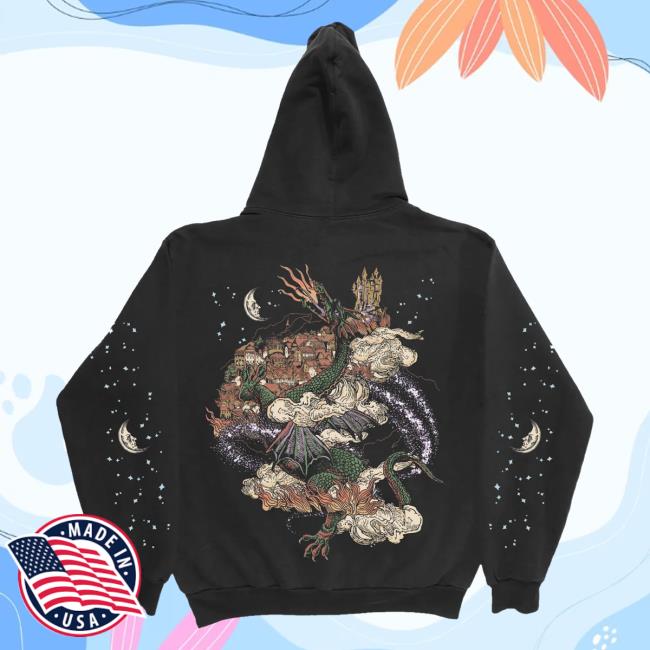Official Phoebe Bridgers Store Shop Dragon Sweatshirts Black Phoebebridgers Merch Phoebe Bridgers Store Shop Dragon Hoody Black Phoebebridgers Merch