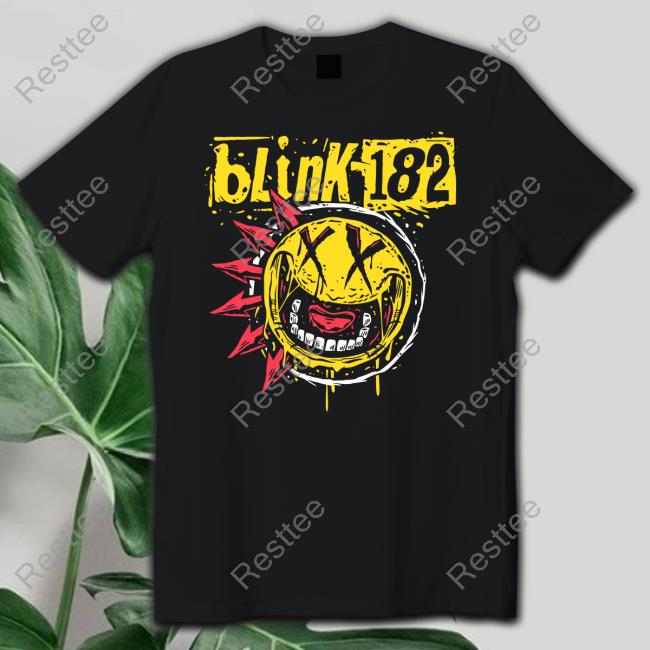 Blink 182 Tour Punk Smiley Shirt