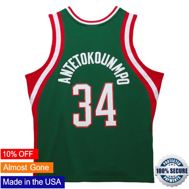Official Moda3 Mitchell And Ness Bucks Giannis '13-14 Swingman Jersey Tank Tees Official Moda3 Mitchell And Ness Bucks Giannis '13-14 Swingman Jersey Tank Shirt New