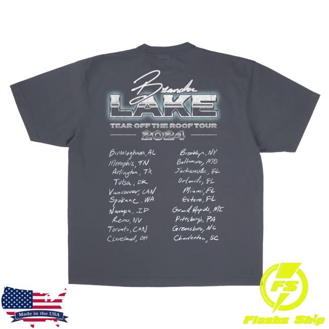 Official Brandon Lake Merch Store Tear Off The Roof Tour Shirt 2024 - Faded Indigo Brandon Lake Apparel Clothing Shop Brandonlake Official Brandon Lake Merch Store Tear Off The Roof Tour T-Shirt - Faded Indigo Brandon Lake Apparel Clothing Shop Brandonlake