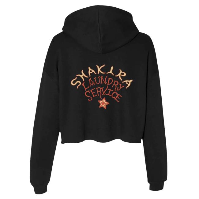 Official Shakira Merch Store Laundry Service Logo Ladies Cropped Sweatshirt - Black Shakira Apparel Clothing Shop Official Shakira Merch Store Laundry Service Logo Ladies Cropped Crew - Black Shakira Apparel Clothing Shop