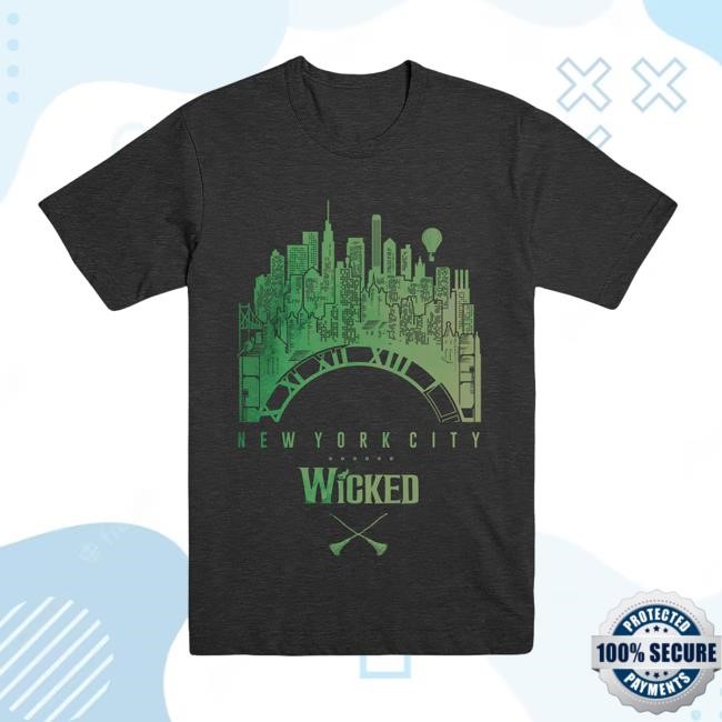 Wicked Unisex NYC Clock Shirt Wicked the Musical Shop
