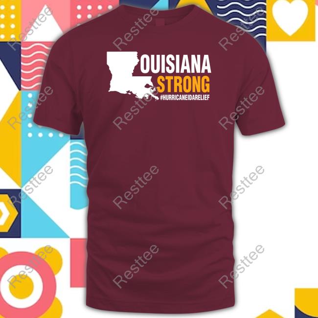 Official Louisiana Strong Hurricane Ida Relief T Shirt