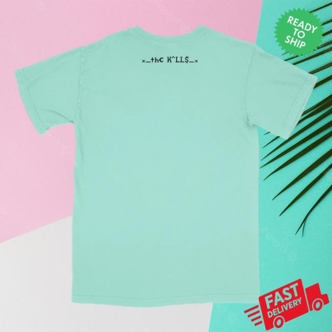 Official The Merch Collective The Kills Clothing Store Shop LA Hex Palms Chalky Mint Hot Shirt TheKills Official The Merch Collective The Kills Clothing Store Shop LA Hex Palms Chalky Mint Tees TheKills