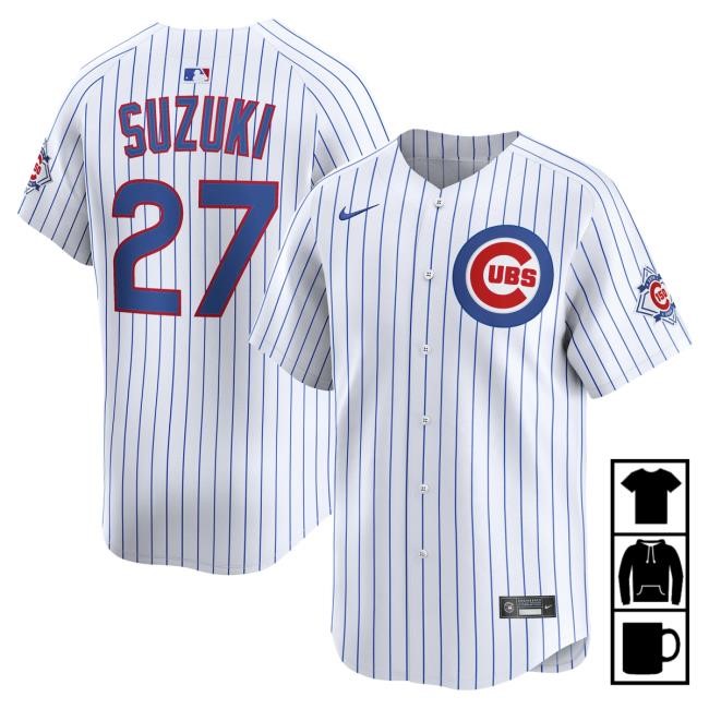 Bleacher Style Hoerner 150th Home Limited Jersey Chicago Cubs Ivy Shop Chicago Cubs Nico Hoerner Home Limited Jersey 2026