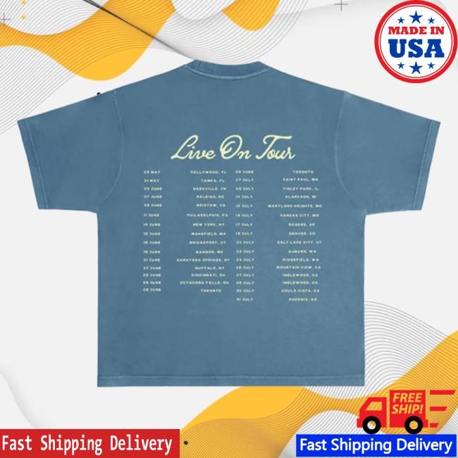The Show Live On Tour Blue Shirt Niall Horan Official Niall Horan Merch Store The Show Live On Tour Blue New Tee Niall Horan