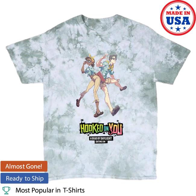 Official Dead By Daylight Merch Store Dead By Daylight Hooked On You Claudette Dwight Tie Dye Shirt Moss Deadbydaylight Shop