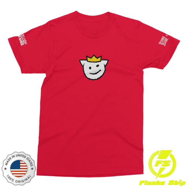 Official Technoblade Merch Store Shop Tchnoblade X Tommyinnit Never Dies Agro Tommyinnit Collaboration Tee Shirt Red